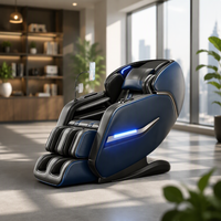 Fauteuil de massage électrique Shiatsu 3D de luxe OEM, portable, pliable, à double mouvement, avec commande vocale IA, zéro gravité, pour le corps entier, en promotion