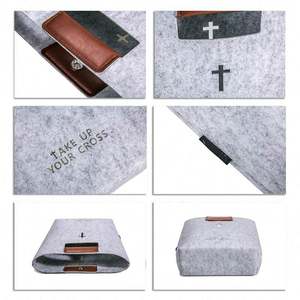 Muestra Gratuita, Bolsa de Transporte para Biblia Portátil al por Mayor, Bolsas Impermeables para Libros, Bolsa de Transporte para Biblia con Asa de PU - Product Image 4