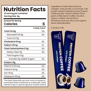 Cápsulas de Café de Proteína Alta en Porciones Individuales, Aptas para Dieta Keto, con Vitaminas, Minerales y Colágeno de Marca Privada - Product Image 4