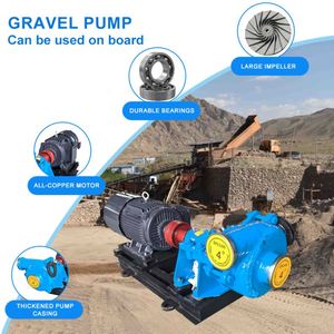 Horizontal Sand Gravel <b>Pump</b> High Flow High Head Sand <b>Pump</b> 4 Inch for <b>Sludge</b> and Gravel Conveying - Product Image 2