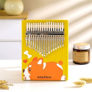 Nouvelle Kalimba à 17 touches en bois massif peint, piano à pouce professionnel pour performance - Product Image 4