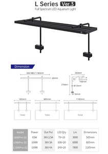 WEEK AQUA L Series ไฟ LED อัจฉริยะ ควบคุมผ่านแอ<span class=keywords><strong>ป</strong></span> พร้อม RRB+UVA สเ<span class=keywords><strong>ป</strong></span>กตรัมเต็มรูปแบบ สำหรับตู้ปลาทะเล<span class=keywords><strong>ป</strong></span>ะการัง และตู้<span class=keywords><strong>ป</strong></span>ลาน้ำจืด<span class=keywords><strong>ป</strong></span>ลูกพืชน้ำ - Product Image 6