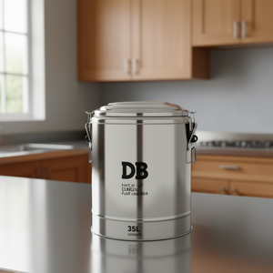 Olla de Acero Inoxidable Aislada DB de 35L con Doble Asa y Tapa para Almacenamiento de Bebidas Frías y Calientes - Product Image 2