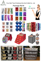 Venta al por mayor de adornos de bolas colgantes mate de Navidad de PVC personalizados chapado UV y gráfico con lentejuelas para la decoración del hogar