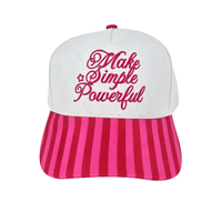 Gorra de Béisbol Clásica de 5 Paneles Estilo Americano OEM de Alta Calidad, Nueva Gorra Snapback de Alta Calidad con Patrón de Puntos Impresos y Bordado Plano