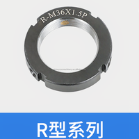 Kit de conversion d'écrou de broche de moyeu de verrouillage série M8 * 0.75 M10 * 1 R verrouillage rond écrou fendu verrouillage radial pour accessoires de vis à billes