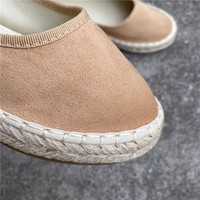 Espadrilles plates classiques pour femmes chaussures plates bout fermé mocassins à enfiler décontracté intérieur extérieur appartements