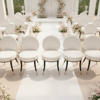 Chaise de salle à manger moderne en velours rembourrée, chaise de banquet de mariage pour la maison, hôtel, mobilier