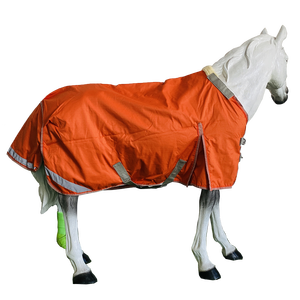 Китай, 1200d, размер Великобритании, оранжевый Рипстоп, устойчивый конский ковер, зима, от дождя и ветра, со съемной шеей - Product Image 4