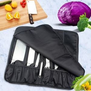 OEM Factory Professional Customized Logo Roll Knife Tool Bag Eco-Friendly Polyester Chef Knife Bag Shoulder Strap - Product Image 2