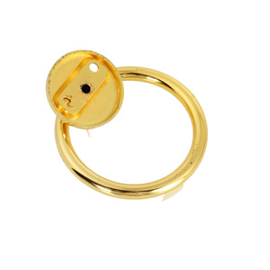 Furniture Handle Ring 60mm <b>Gold</b> Zinc Alloy Minimalist Drawer <b>Cabinet</b> Door Pull - Product Image 3