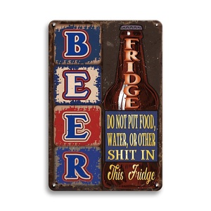 Cartel de hojalata de Metal Vintage al por mayor, pinturas con eslogan de cerveza divertido, Bar, <span class=keywords><strong>restaurante</strong></span>, cafetería, decoración de pared, decoración Retro para amantes de la cerveza - Product Image 6