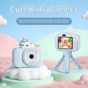 Appareil photo numérique pour enfants en gros, double objectif, étui ABS motif dessin animé, mini caméra jouet, résolution vidéo HD, carte TF, cadeau pour enfants, direct usine - Product Image 3