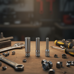 Fervi Hexagon <b>Socket</b> Wrench Set 8mm 10mm 12mm Long Reach Chrome Vanadium - Product Image 3