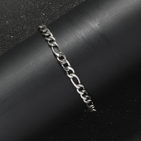 Bracelet chaîne et maillons en acier inoxydable 304 de 5 mm, style hip-hop, plaqué or et argent, 7/8 pouces, bijoux de fête pour femmes