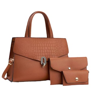 Conjunto de Tres Bolsos Azules para Mujer, con Cierre Cuadrado Horizontal, Bolso de Mano, Bandolera, para Todas las Temporadas - Product Image 5