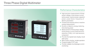 Medidor Digital Analógico Monofásico RM-3D3 de 96*96mm, Combinado con Medidor de <span class=keywords><strong>Amperios</strong></span>, Voltios y Hertzios para Mediciones de Voltaje - Product Image 5