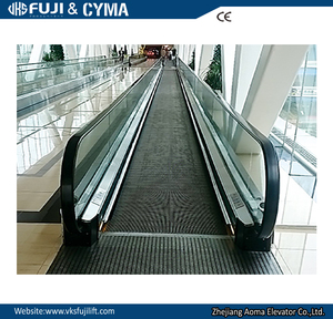 Escalator plat moderne à 12 degrés confortable 0.5 m/s hauteur de voyage 3000-12000mm matériau en aluminium couleur noire promenades promenades en mouvement - Product Image 3
