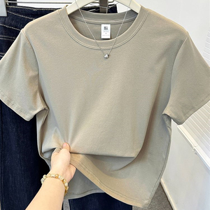 Camiseta <span class=keywords><strong>de</strong></span> Verano <span class=keywords><strong>de</strong></span> Manga Corta con Cuello Redondo Personalizada RUICHI para <span class=keywords><strong>Mujer</strong></span>, 220 g/m², Camiseta Básica <span class=keywords><strong>de</strong></span> Algodón para <span class=keywords><strong>Mujer</strong></span> - Product Image 2