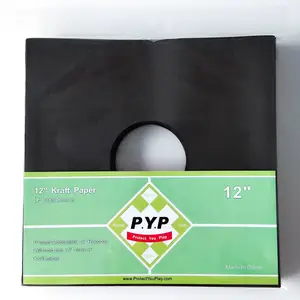 12 Inch 33 Rpm Zwart Papier Vinyl Record Opslag Binnenhoezen Met Gat Voor Platenalbum