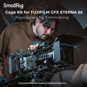 Kit de cage en alliage d'aluminium SmallRig pour <span class=keywords><strong>FUJIFILM</strong></span> <span class=keywords><strong>GFX</strong></span> ETERNA 55, plaque supérieure, plaques latérales gauche et droite, poignée de contrôle, support de moniteur double tige - Product Image 2
