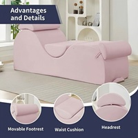 Chaise longue ergonomique personnalisée en usine en forme de S Canapé de salon Chaise de yoga pour chambre à coucher
