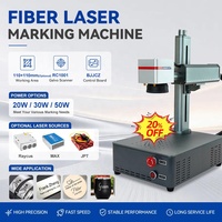 Marcador Láser de Fibra Portátil y de Escritorio de 20W/30W/50W, Grabado en Metal/Acero Inoxidable/Aluminio, Raycus/JPT Opcional