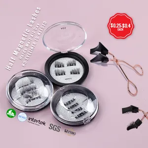 Custom False Magnet Eyelashes Magnetic Eyelashes Whole Sale Private Label Lashes Box