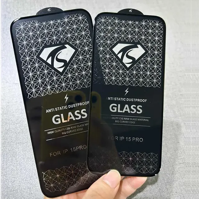 Factory Price OEM Tempered Glass High Quality Anti-shock 2.5D Full Coverage Phone Screen Tempered Protective Film for 15 15 PRO