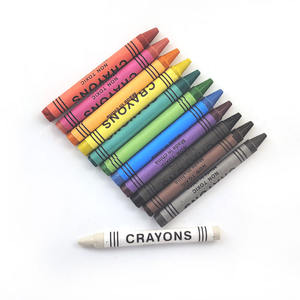 艺术用品12色迷你蜡笔套装无毒圆形彩色儿童蜡笔带定制标志 - Product Image 4