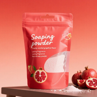 Sacs en plastique imprimés personnalisés, sachets vides en mylar d'emballage de détergent de lessive en poudre de savon thermoscellable avec pochette debout à fenêtre