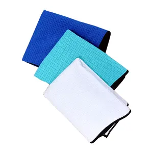 Waffle Weave Kitchen Towels Thick Microfiber Dish Drying Towels Absorbent Tea Hand Towel Lint Free Opp Bag White Solid Color MSY