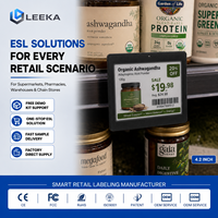 Etiqueta Digital Inalámbrica ESL LEEKA Antideslumbrante con Pantalla Clara para Farmacias, Etiqueta de Precio Electrónica