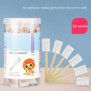Bâtonnets de nettoyage buccal jetables et portables en gaze pour bébés et nourrissons, pour l'hygiène dentaire, voyage et usage domestique, paquet de 30 bâtonnets - Product Image 5