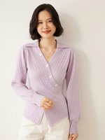Fabricante OEM de Prendas de Cachemira, Suéter de Cachemira de Marca Privada, Suéter de Cachemira con Cuello Alto para Mujer