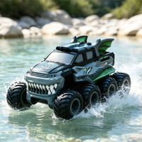 Voiture télécommandée amphibie à huit roues motrices, véhicule tout-terrain pour enfants, camion jouet RC pour garçons, idéal pour les cascades en extérieur - Vente chaude