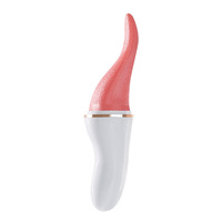 Multifunktionaler Zungenvibrator für Frauen mit 12 Vibrationsmodi, Klitoris- und G-Punkt-Stimulator, USB-Aufladbar, Wasserdicht