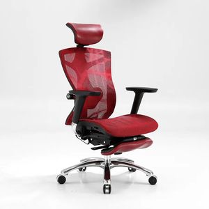 Silla de Oficina Ergonómica de Respaldo Alto para Conferencias, Diseño Moderno, Altura Ajustable, con Reposacabezas y Tela de Malla - Product Image 2