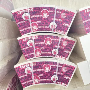 Paperjoy duy nhất PE tráng 180 GSM 8oz cốc giấy fan hâm mộ Hội Đồng Quản trị dùng một lần trống giấy tờ làm cốc giấy Fan nguyên liệu - Product Image 5