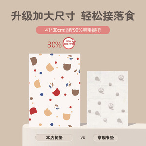 Disposable Placemats For Babies 300x410mm Oilproof Waterproof Non Woven Fabric Home Use - Product Image 3