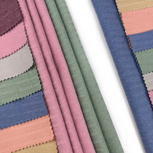 Bán buôn darlon hai bên chải sườn 4 cách kéo dài dệt Polyester Spandex vải telas cho quần áo ngủ và thể thao - Product Image 3