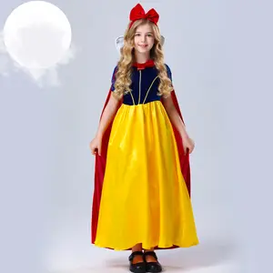 Halloween Fairy Tale Princess Dress Crianças Meninas Stage Performance Cosplay Dress Trajes