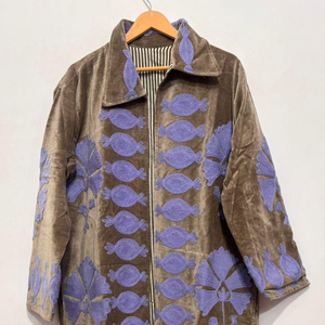 Winter Autumn Bohemian Style Cotton Canvas Breathable <b>Jacket</b> for Ladies Hot Selling TNT - Product Image 4