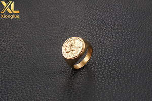 Custom logo Engraved Vintage Stainless Steel Men <b>Skull</b> <b>Rings</b> IP Silver Black Gold Skeleton Pirates Jewelry Heavy High Quality - Product Image 4