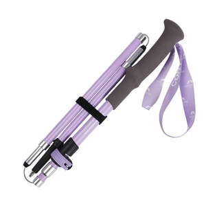 Bâtons de randonnée pliables en fibre de carbone, ultra-légers, avec verrouillage externe, équipement de randonnée, bâtons de marche en plein air - Product Image 3