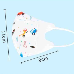 หน้ากากอนามัยแบบใช้แล้วทิ้งลายการ์ตูนน่ารัก พิมพ์ลาย 3 มิติ ใช้ซ้ำได้ สำหรับเด็กอายุ 0-12 ปี รุ่น KF94 ลายเรียบ - Product Image 3