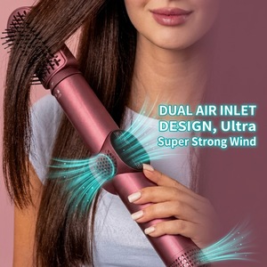 Multi Functional Hair Styler Negative Ion Fast Heating Auto Curling 5 In 1 With Diffuser And Concentrator Nozzles - Product Image 2