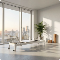 Machine de Pilates pliable en alliage d'aluminium, équipement de gym professionnel pour la maison, gain de place, pour le yoga et l'entraînement du tronc