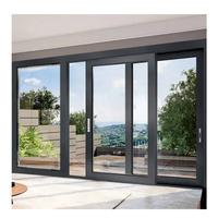 Porte coulissante moderne en verre trempé à double vitrage, étanche, pour usage intérieur dans les maisons et les villas
