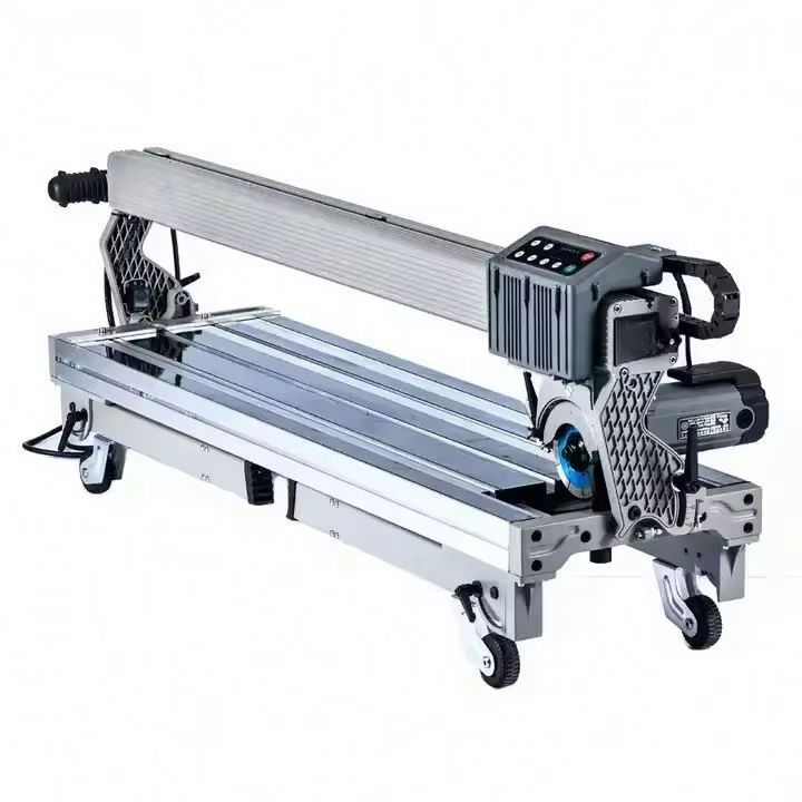 Máy cắt gạch tự động 1800mm, máy cắt gạch men điện để bàn, gấp gọn, di động